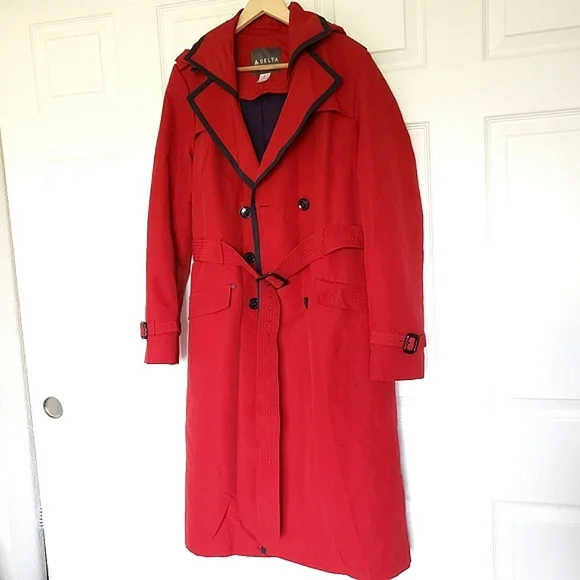 Delta Airlines Flight Attendant Trench Coat - Picture 4 of 16